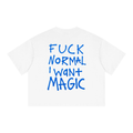 F*ck Normal I Want Magic - Boxy Drop Shoulder Crop T-Shirt