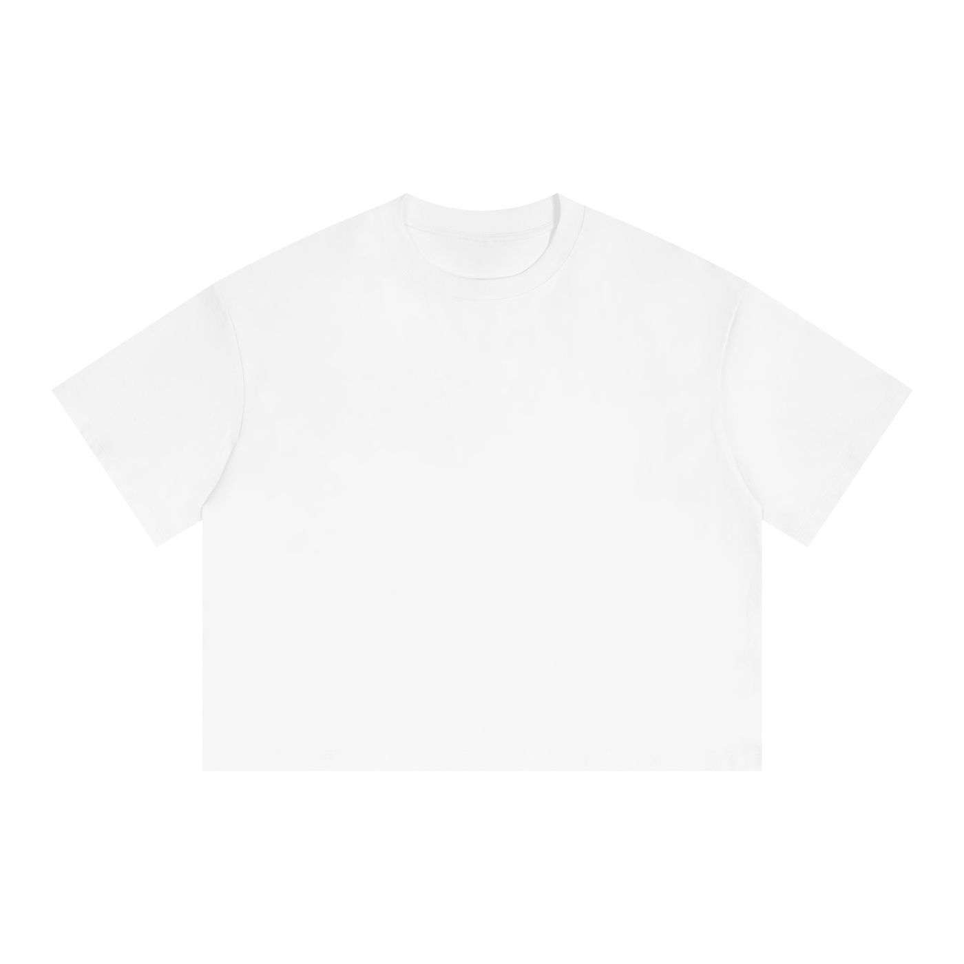 Unisex Boxy Drop Shoulder Crop T-Shirt