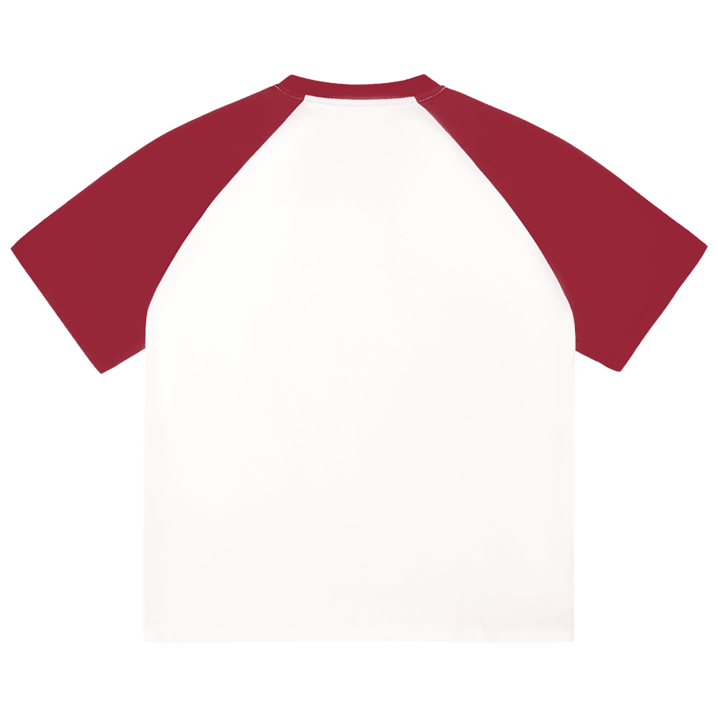 Red Blocked Raglan Sleeve T-Shirt