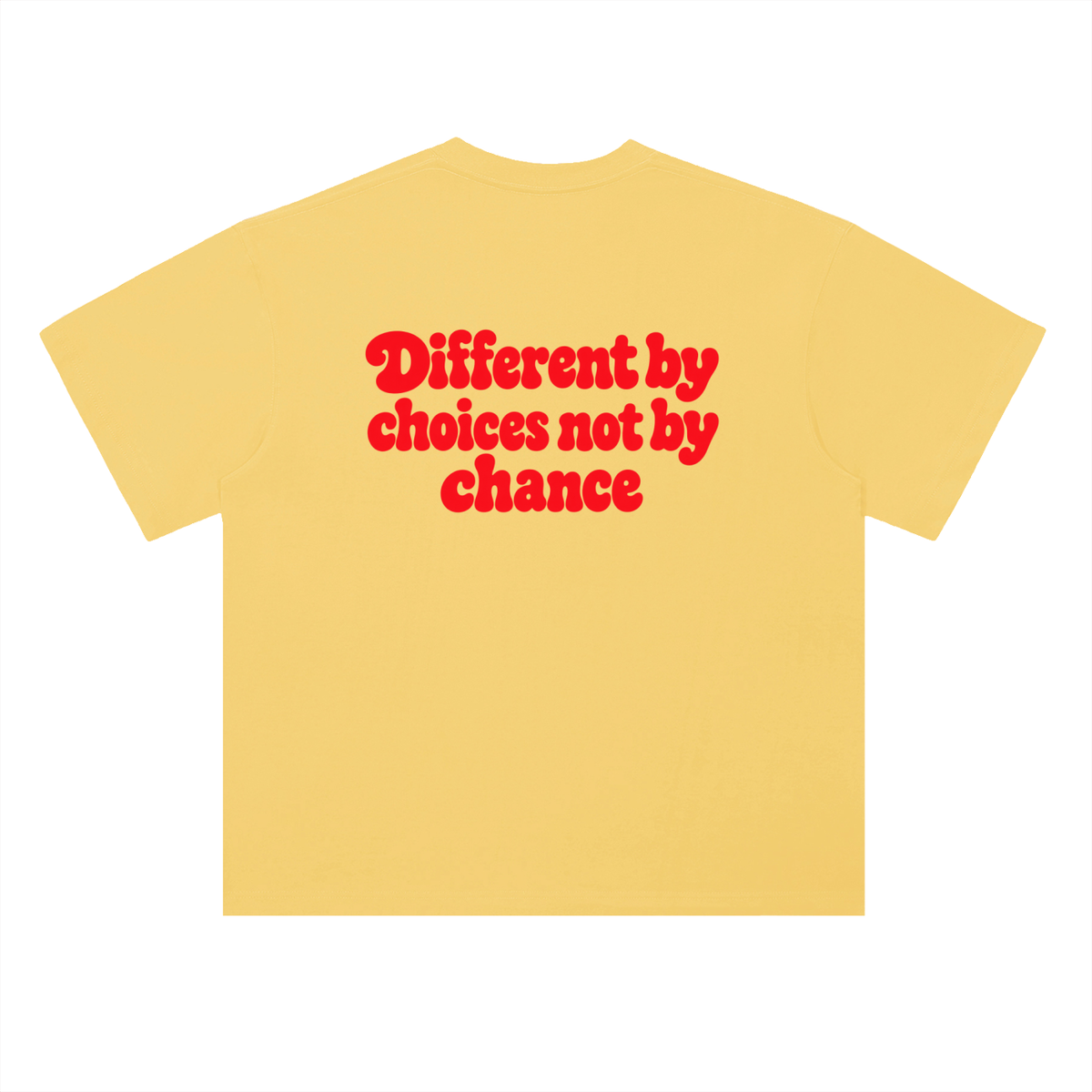 Different by choices not by chance - Heavyweight Drop Shoulder Cotton T-Shirt