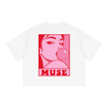 Muse - Boxy Drop Shoulder Crop T-Shirt